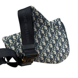 Christian Dior Navy Oblique Saddle Crossbody Bag