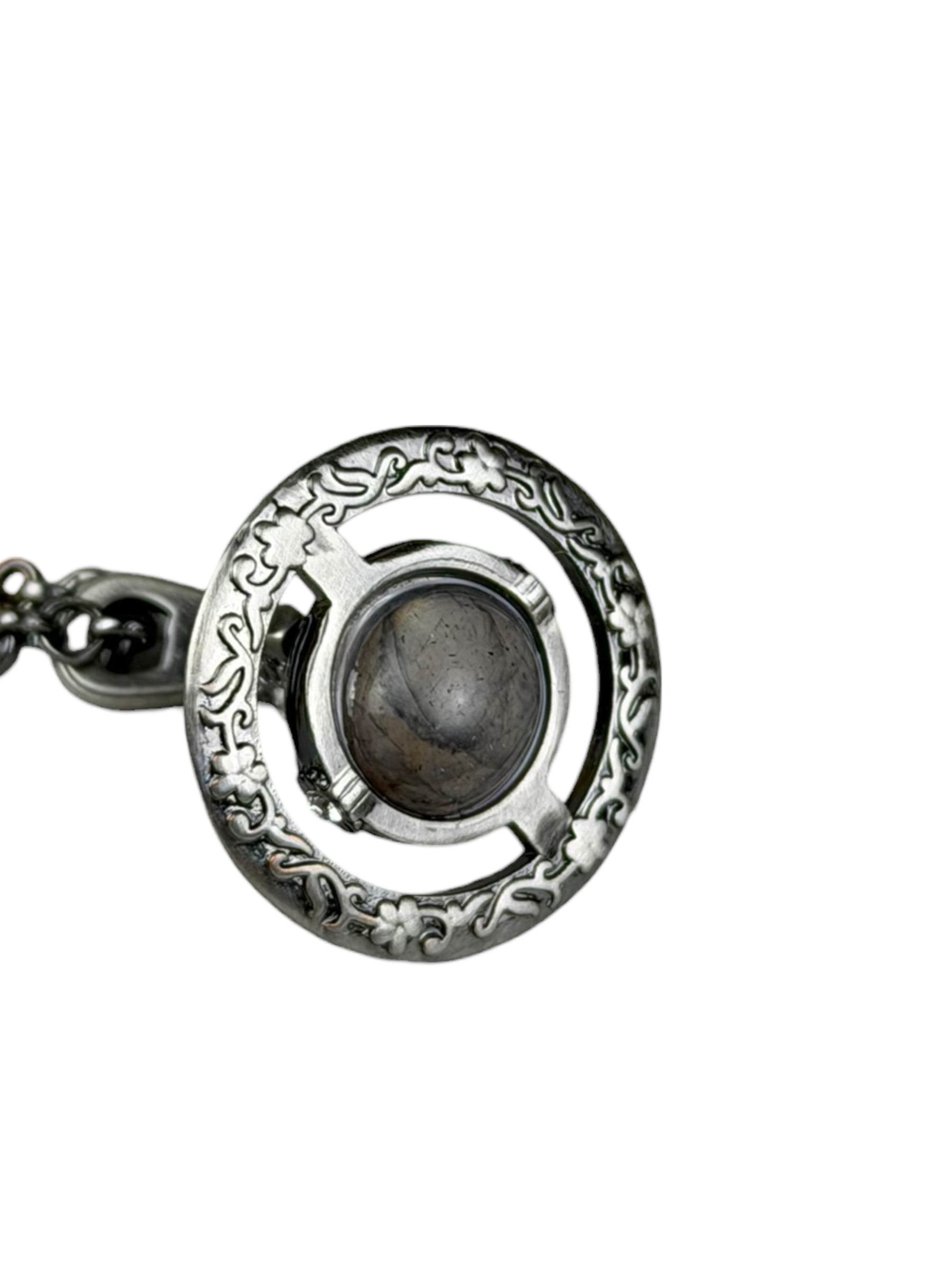 Vivienne Westwood Gunmetal 3D Orb Necklace