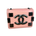 Chanel Pink Mini Boy Brick Chain Flap Bag 2013