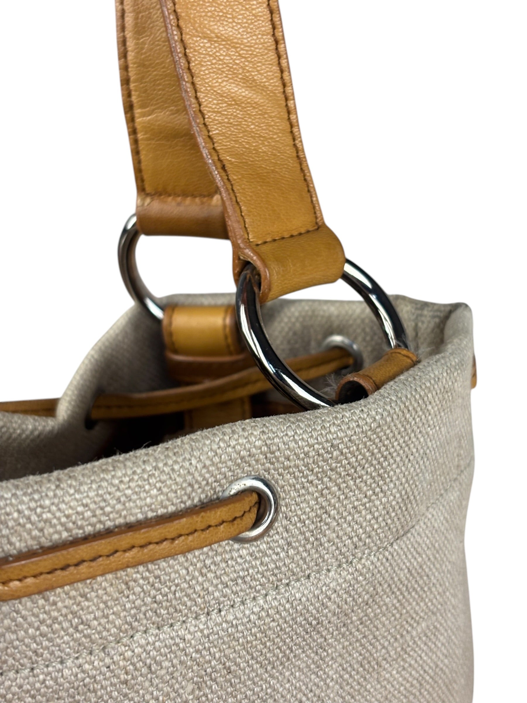 YSL Canvas Kahala Heart Tote