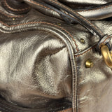 Chloe Metallic Gold Leather Paddington Handbag