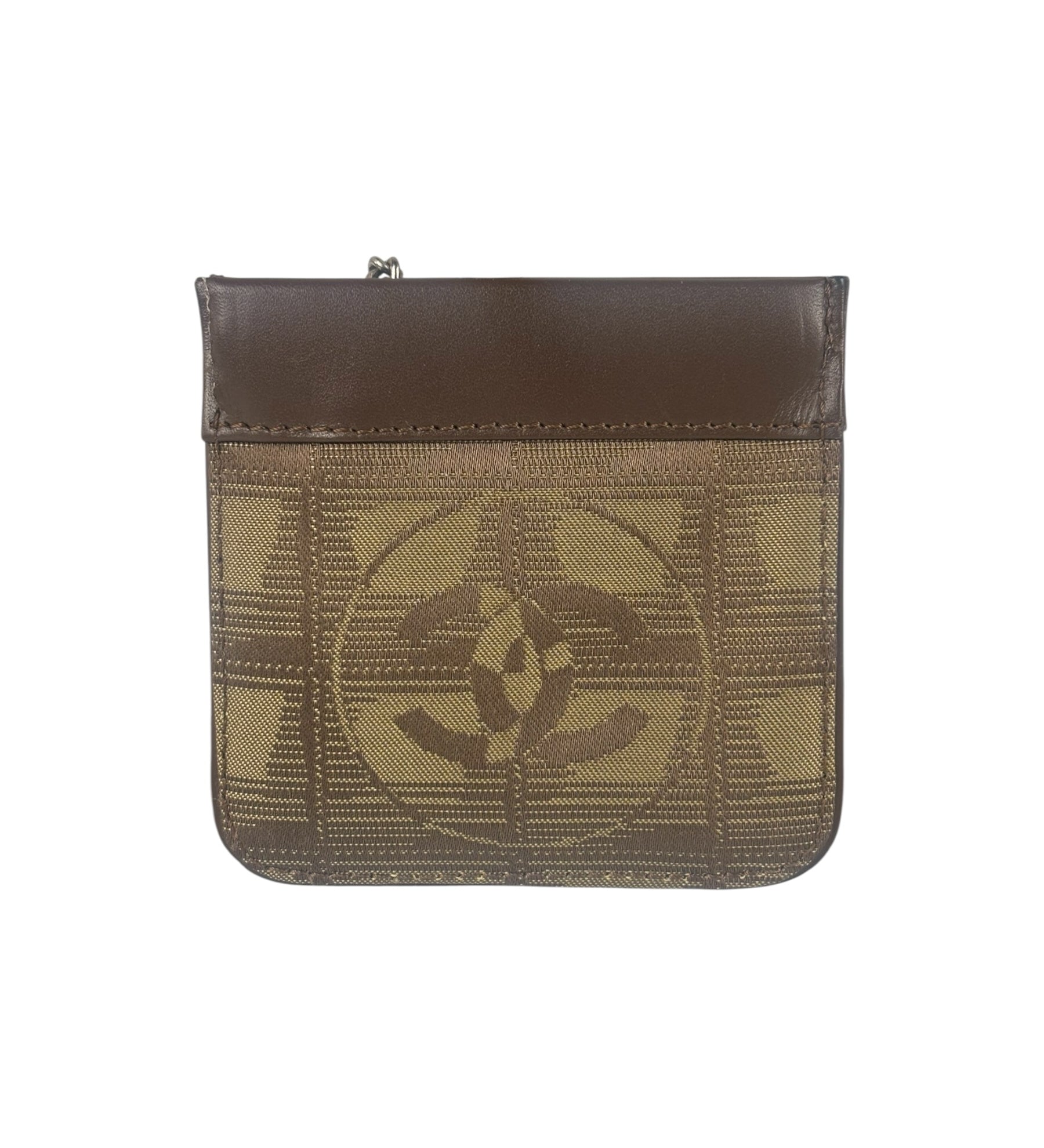 Chanel Vintage Travel Line Brown Key Pouch 2002