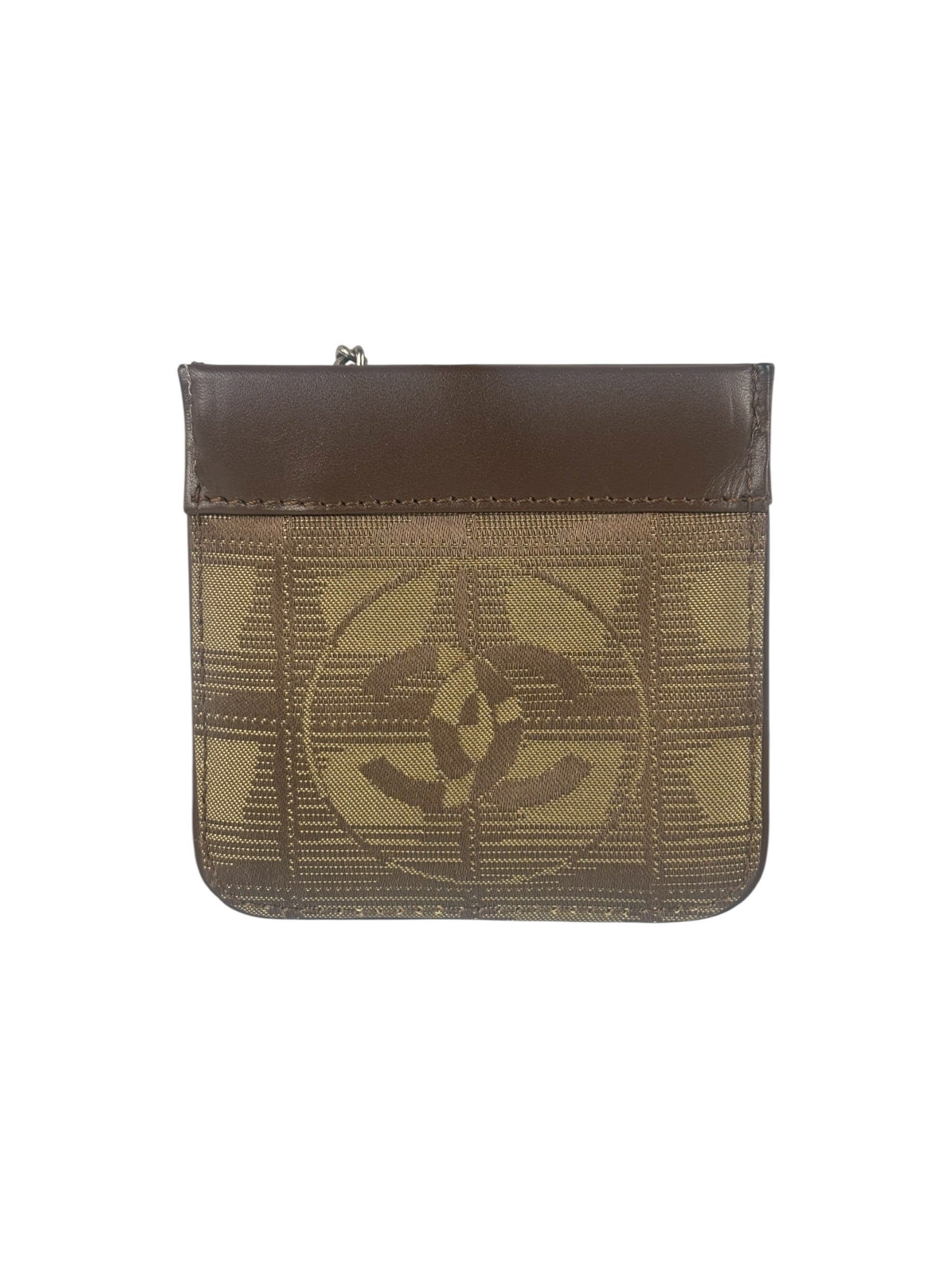 Chanel Vintage Travel Line Brown Key Pouch 2002