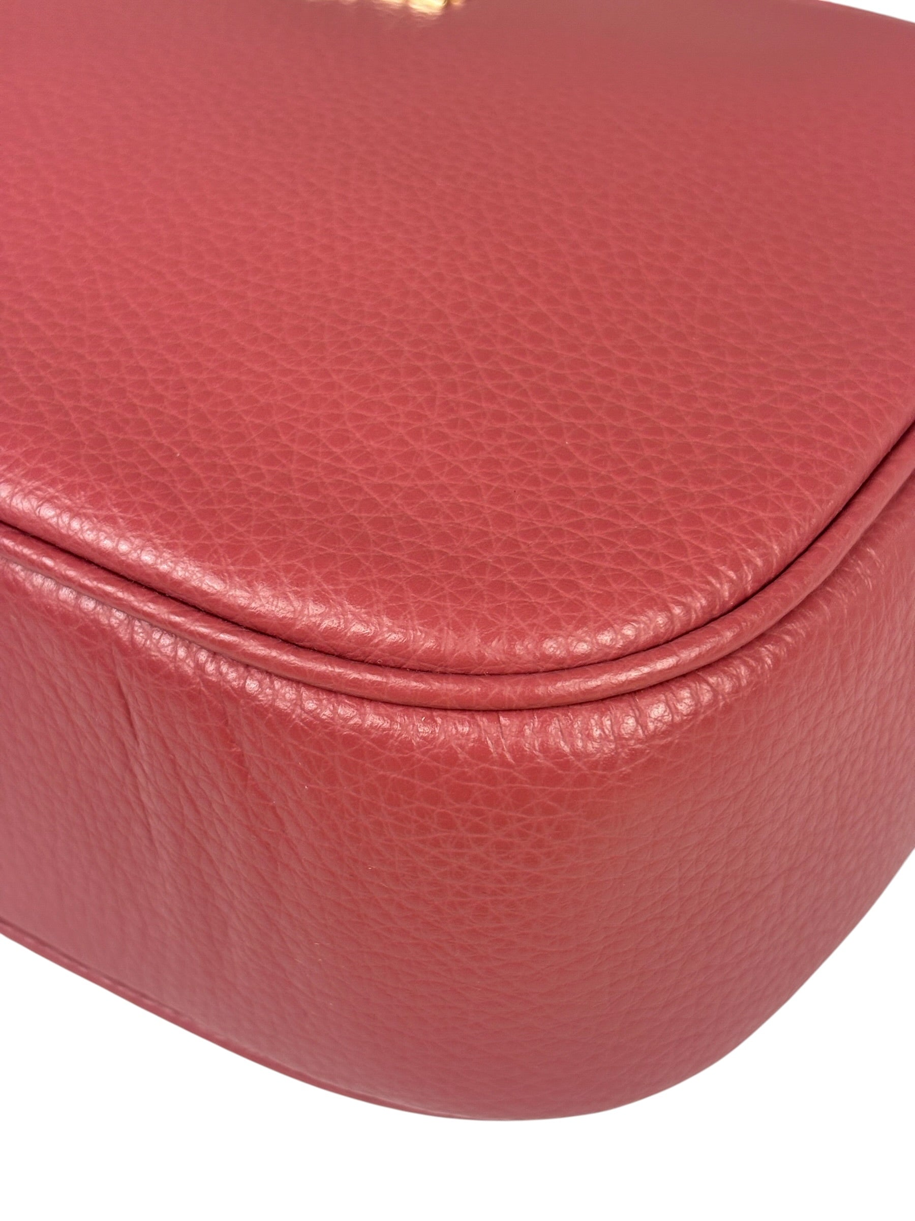 Coach Pink Pebbled Leather Colton Crossbody Bag