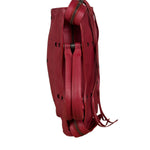 Balenciaga Red Leather Blackout City Two-Way Bag