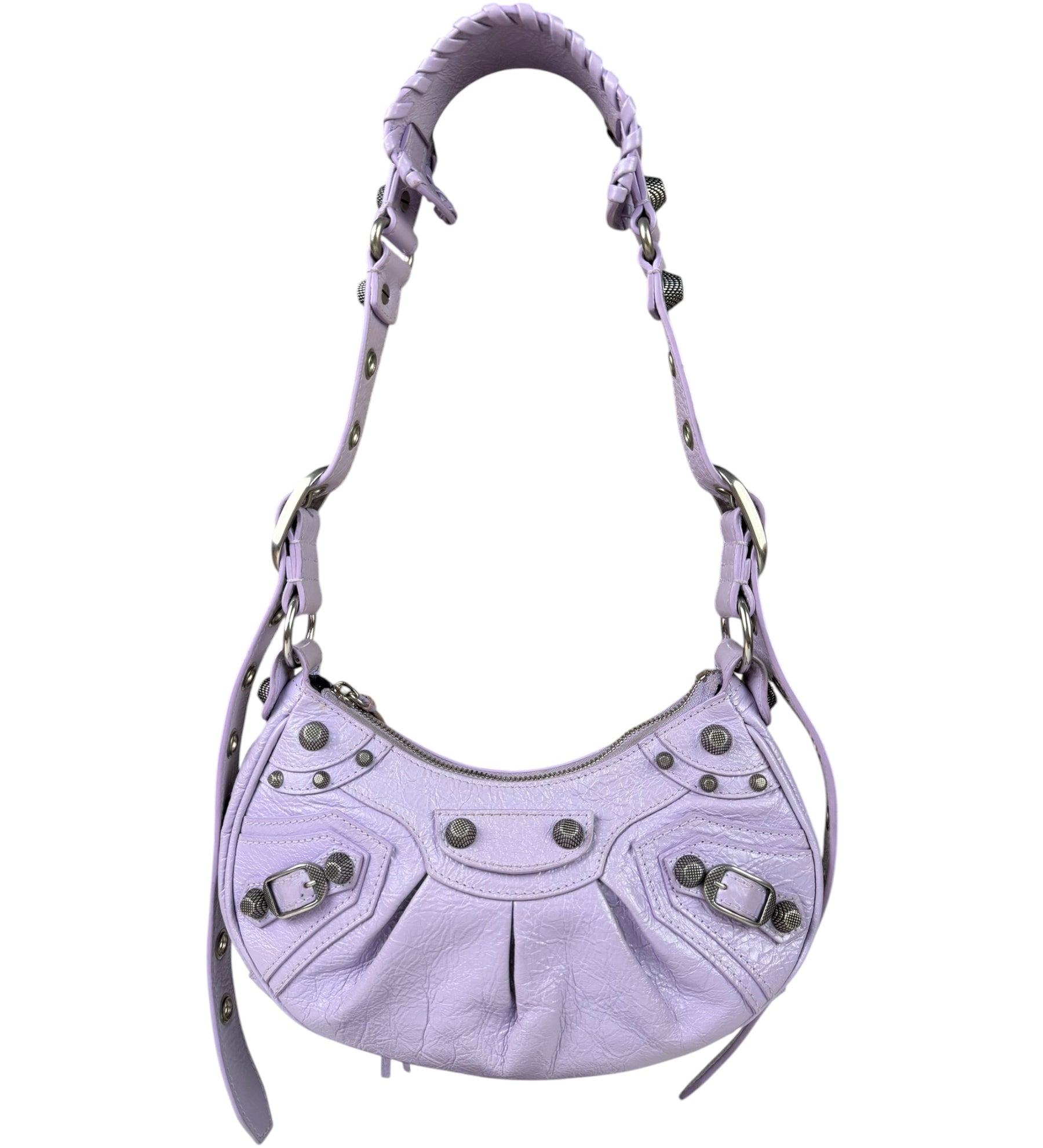 Balenciaga Lilac Calfskin Le Cagole XS Shoulder Bag
