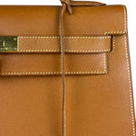Hermes Kelly 32 Sellier Epsom Gold Handbag 1995