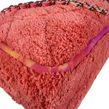 Chanel Coral Terry Cloth Quilted Jumbo Single Flap Shoulder Bag2020