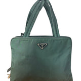 Prada Green Tessuto Cloth Hand Bag