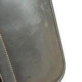 Gucci Vintage Grey Leather Flap Clutch