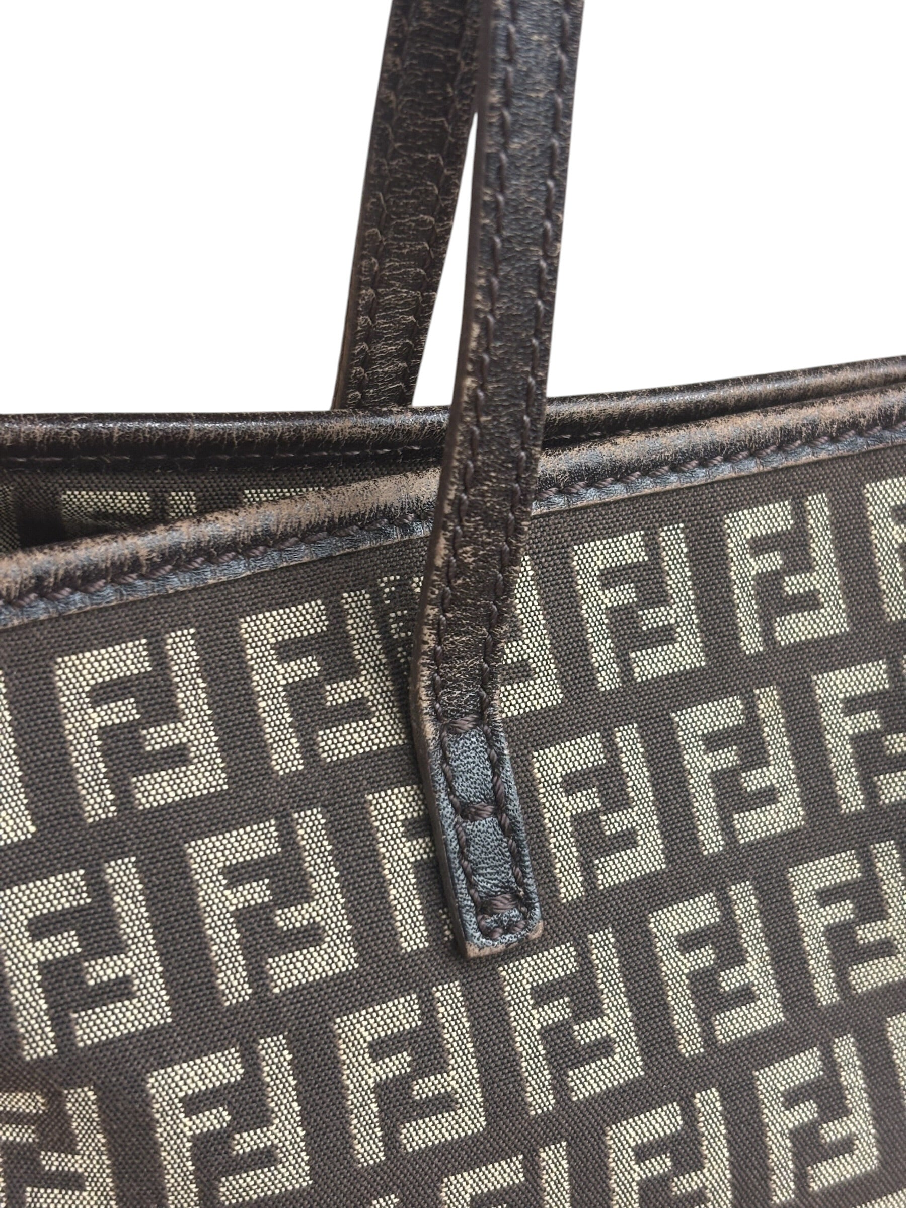 Fendi Vintage FF Zucchino Tote Bag