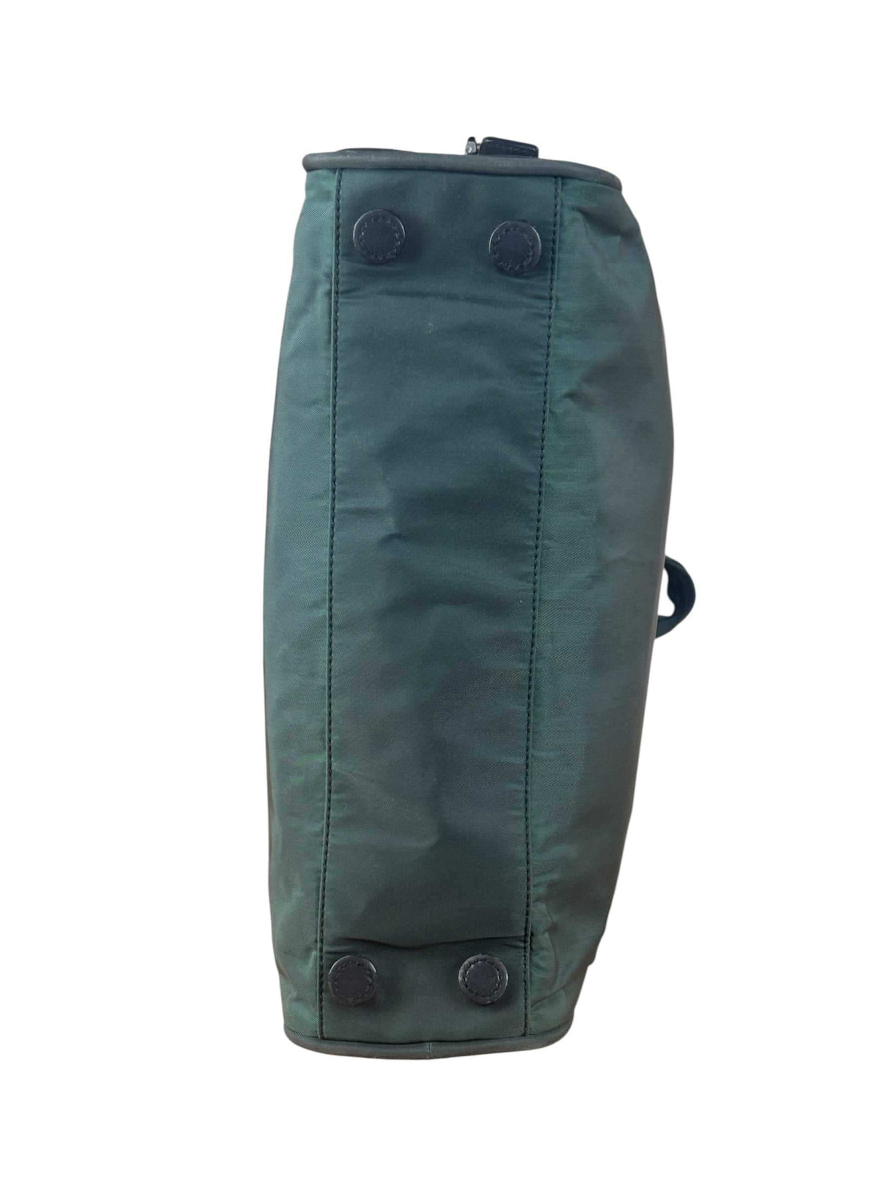 Prada Green Tessuto Cloth Hand Bag