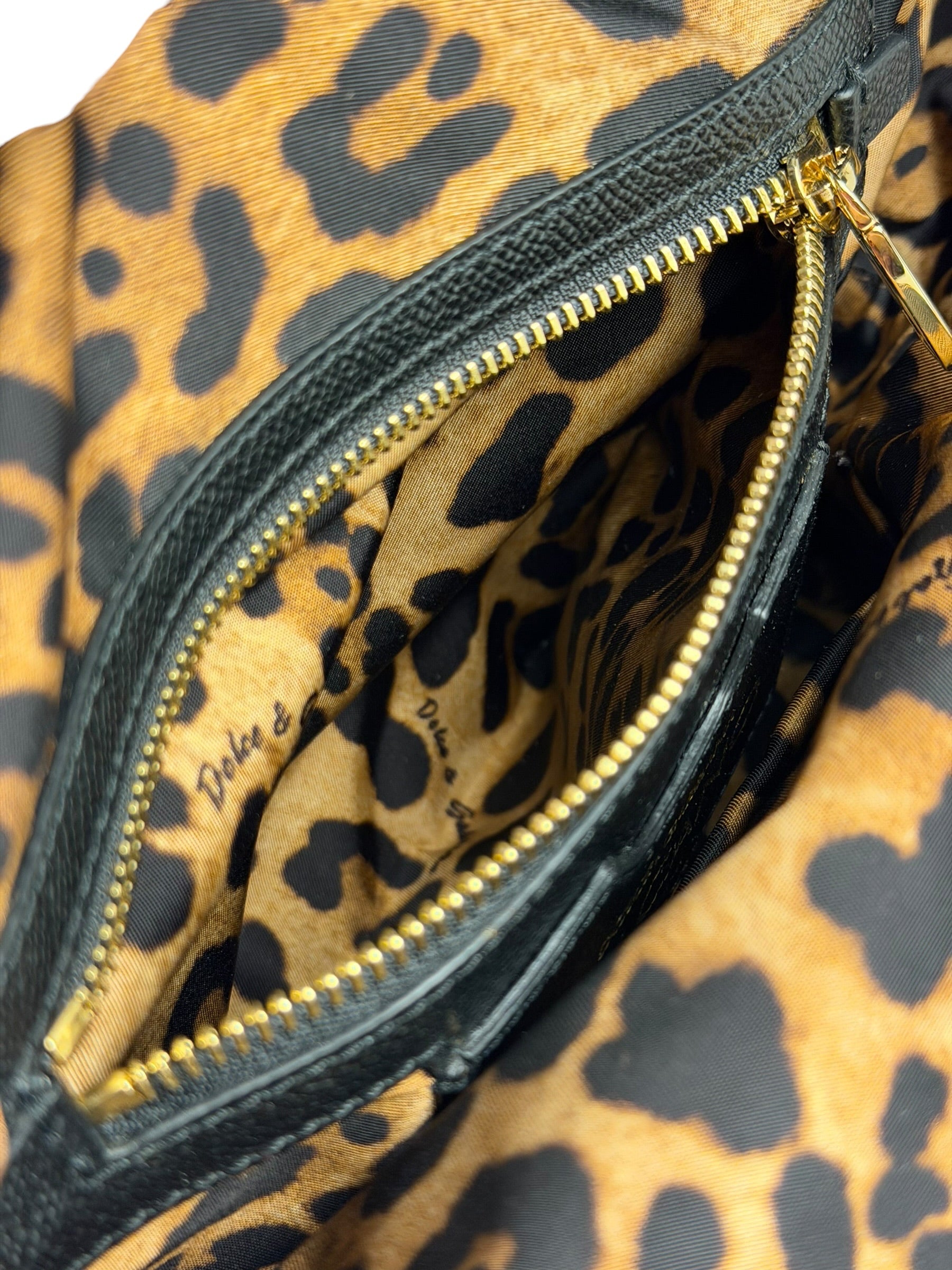 Dolce & Gabbana Multicolor Nylon Leather Trim Super Pig Cartoon Backpack