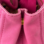 Prada Pink M Canapa Canvas Tote