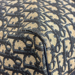 Christian Dior Vintage Navy Blue Trotter Boston Bag