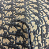 Christian Dior Vintage Navy Blue Trotter Boston Bag