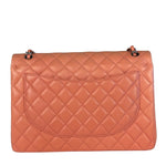 Chanel Pink Quilted Lambskin Classic Large Double Flap Bag 2012