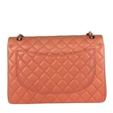 Chanel Pink Quilted Lambskin Classic Large Double Flap Bag 2012