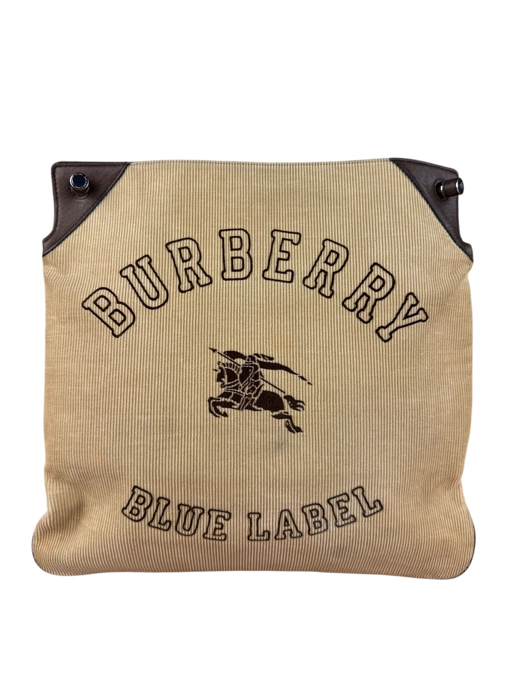 Burberry Blue Label Corduroy Leather Crossbody