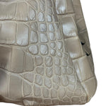 Coach Beige Maggie Croc Handbag