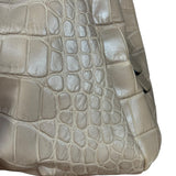 Coach Beige Maggie Croc Handbag