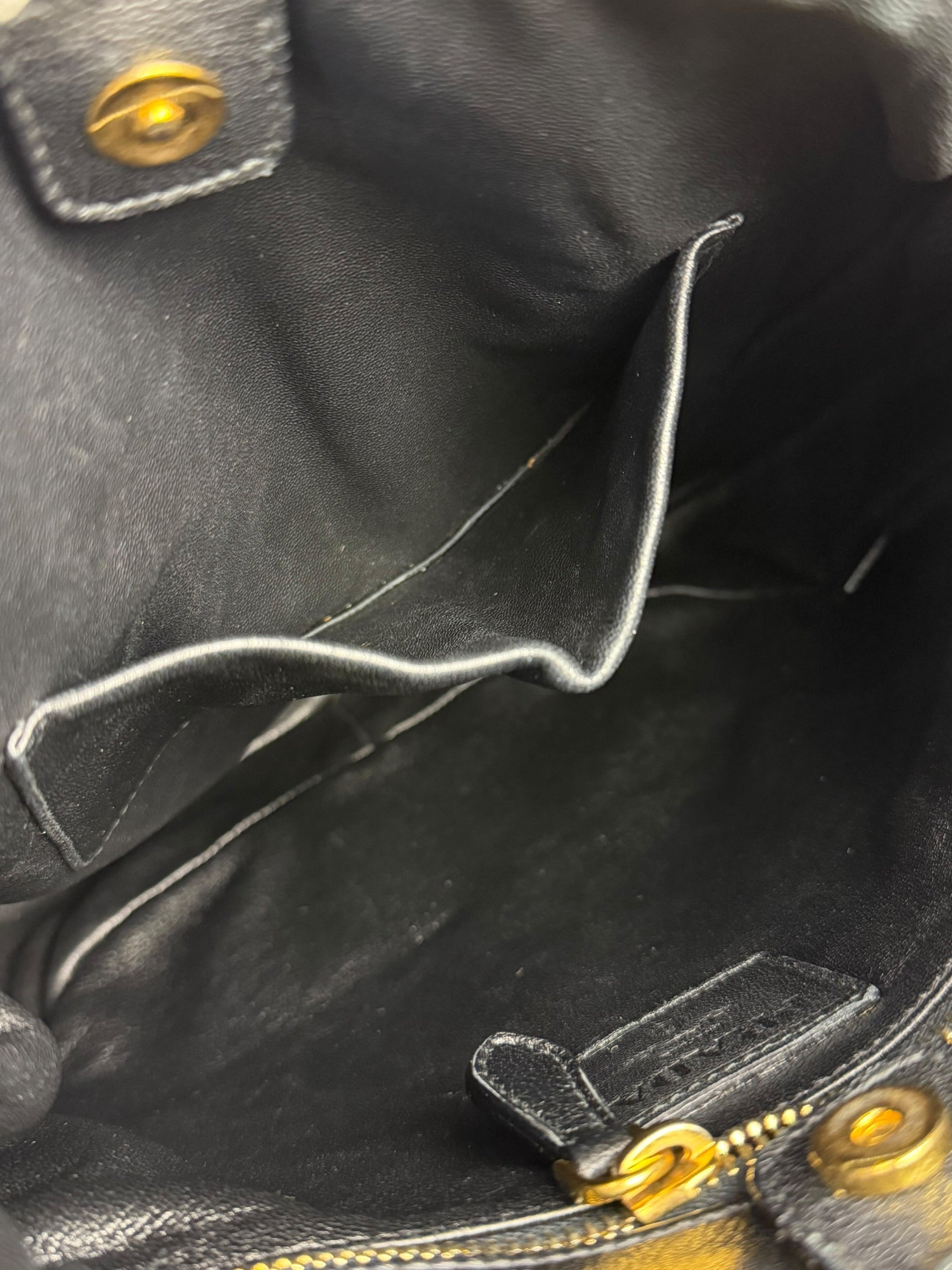 Prada Bicolor Leather Nappa Waves Tote Bag