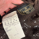 Fendi Jeans Knit Dress Brown