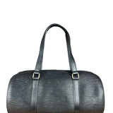 Louis Vuitton Noir Epi Soufflot Handbag