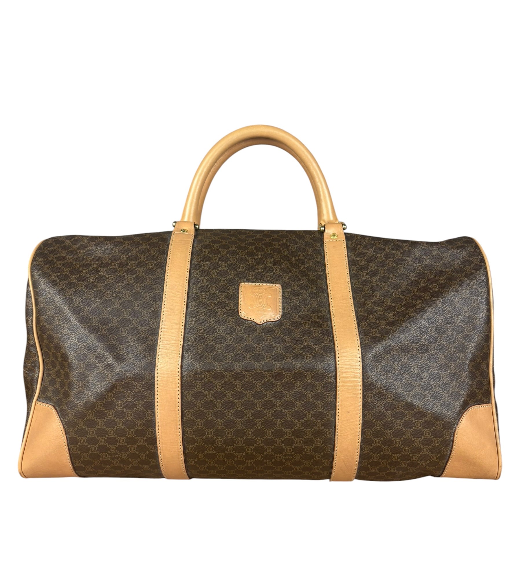 Celine Vintage Macadam Boston Bag