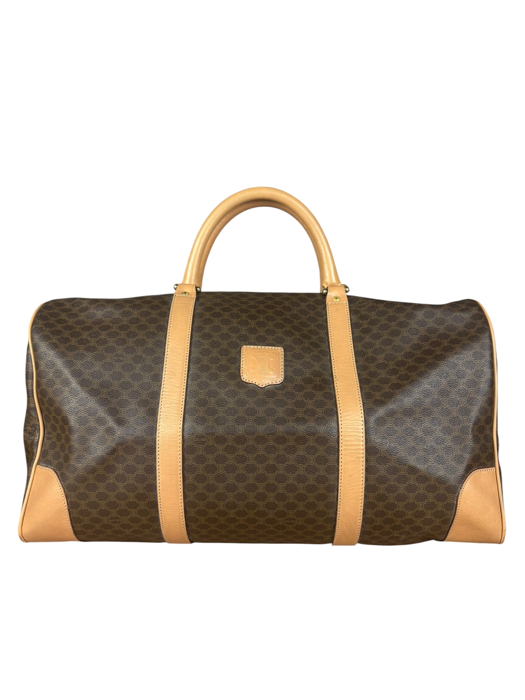 Celine Vintage Macadam Boston Bag