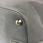 Gucci Black Leather Trim Belted Tote