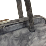 Prada Lux Grey Scamosciato Tie Dye Clutch Top Handbag