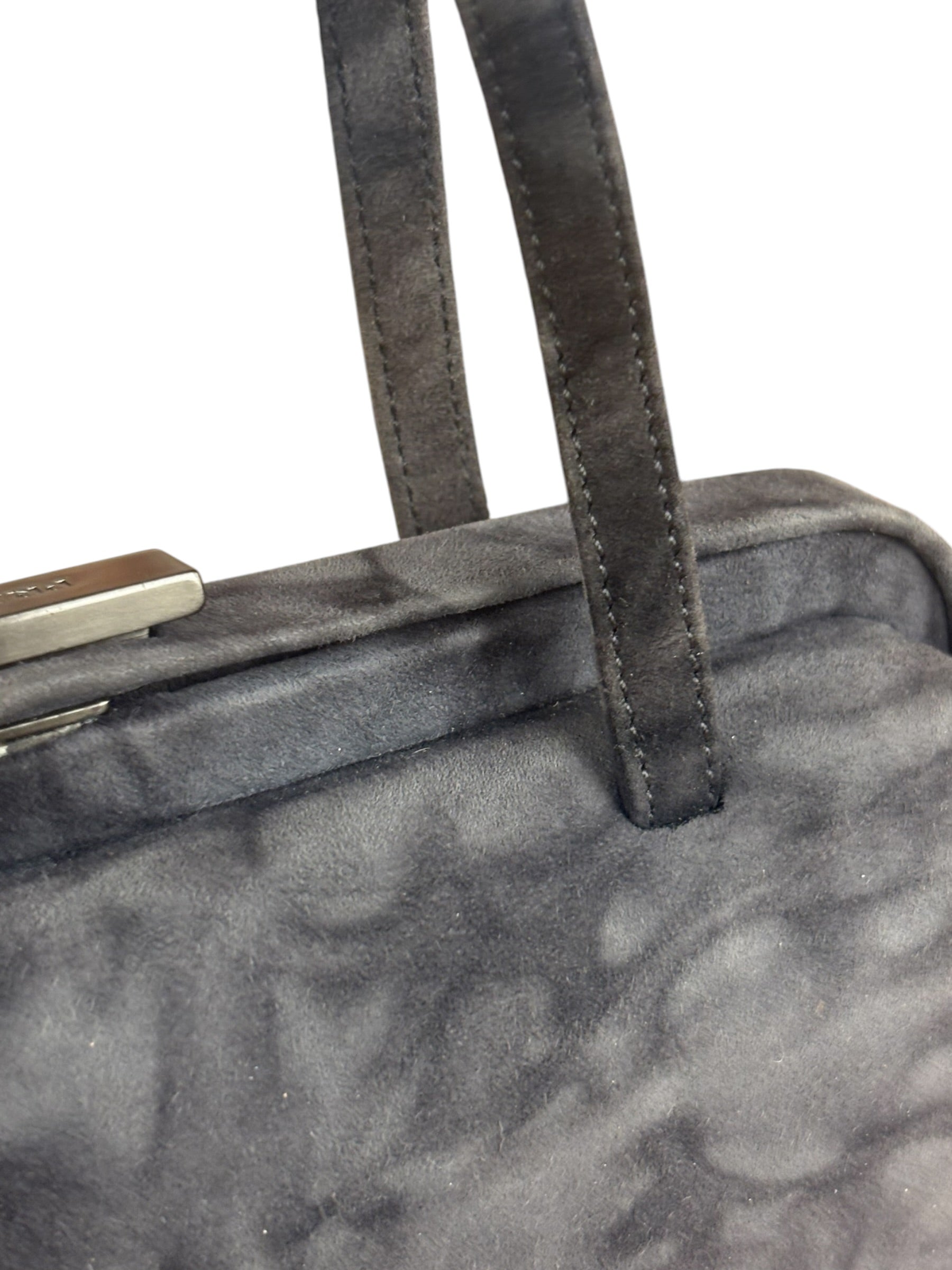 Prada Lux Grey Scamosciato Tie Dye Clutch Top Handbag