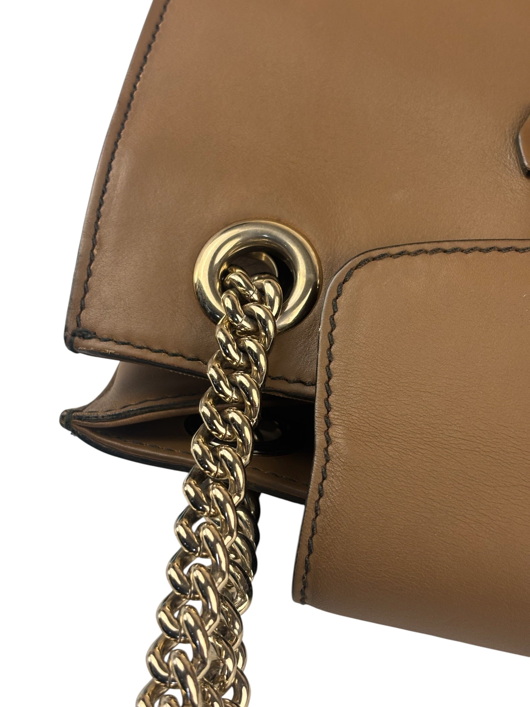 Gucci Beige Leather Emily Shoulder Bag