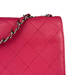 Chanel Pink Quilted Leather Accordion Flap Bag 2014