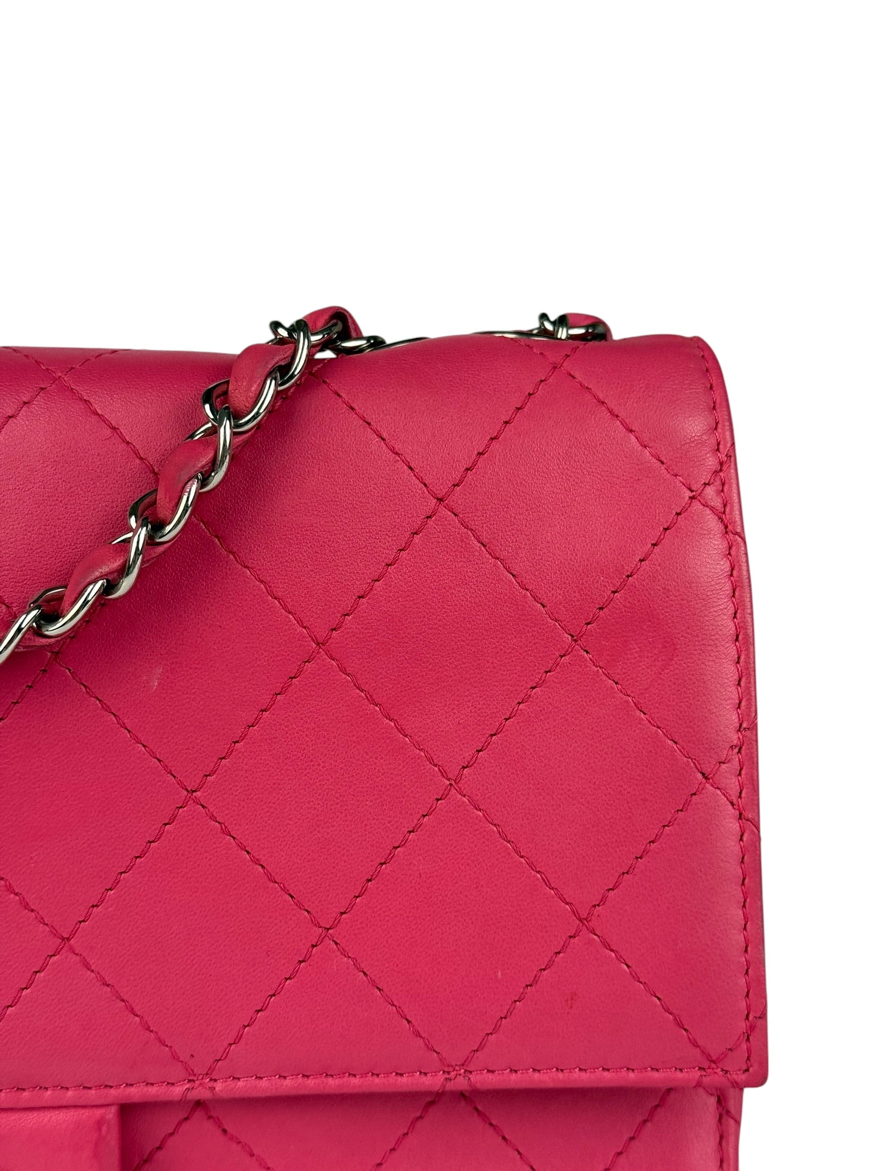 Chanel Pink Quilted Leather Accordion Flap Bag 2014