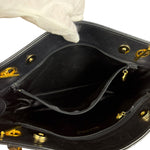 Chanel Black Lambskin Shopper Tote 90s