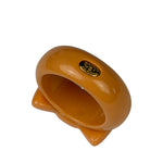 Chanel Vintage Pink Beige Coco Mark Ribbon Ring 02P Early 2000's