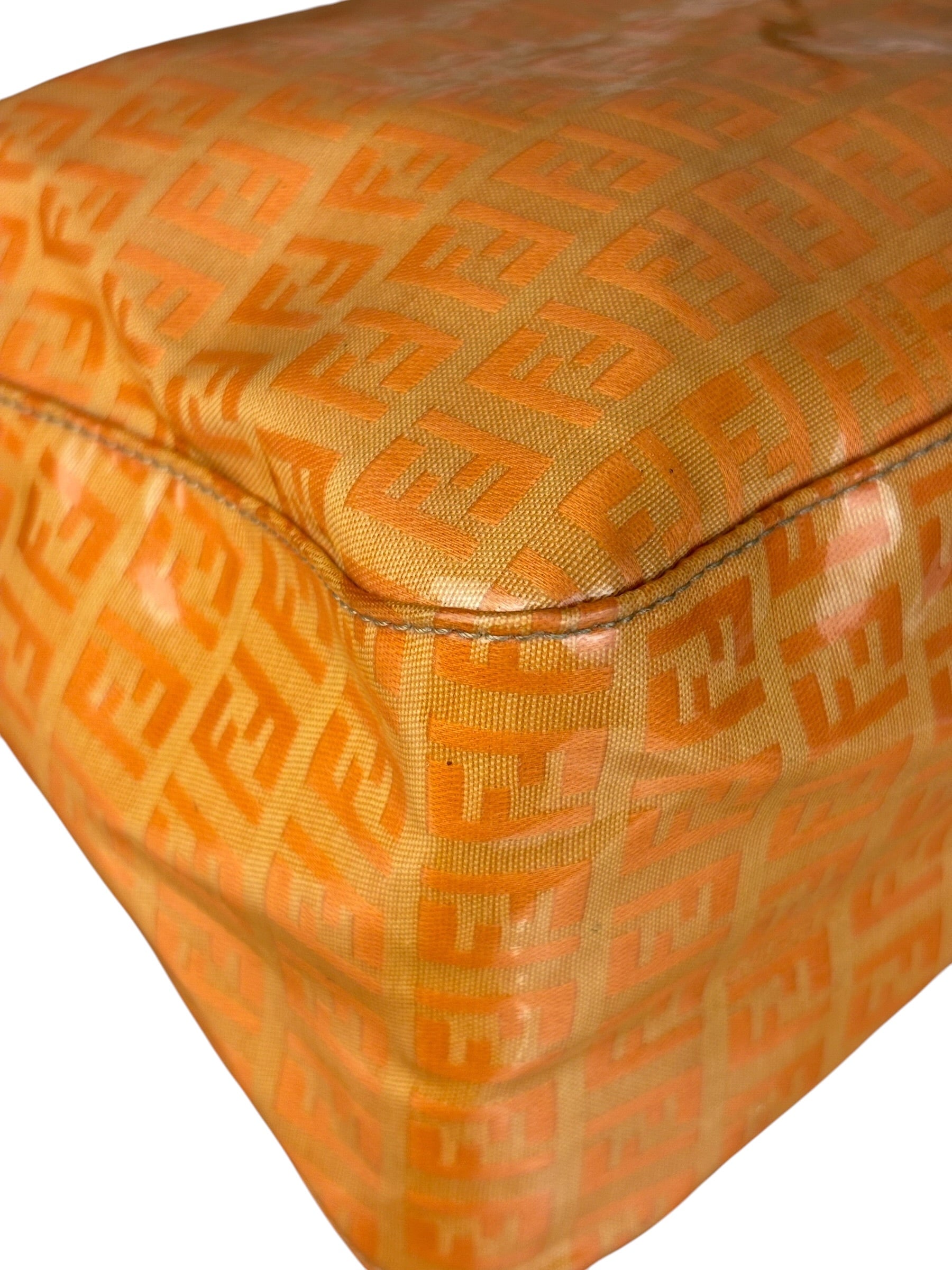 Fendi Orange Vinyl Mamma Baguette
