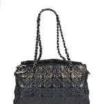 Chanel Black Leather Rock In Moscow Patent Chain Tote Bag 2008