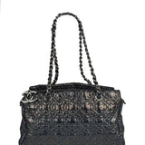 Chanel Black Leather Rock In Moscow Patent Chain Tote Bag 2008
