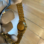 Gucci Gold Plated Link Black Dial