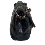 Chanel Black/Grey Quilted Calfskin Matelassè Iridescent Flap Bag 2009