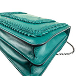 Bvlgari Green Leather Serpenti Forever Shoulder Bag