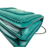 Bvlgari Green Leather Serpenti Forever Shoulder Bag