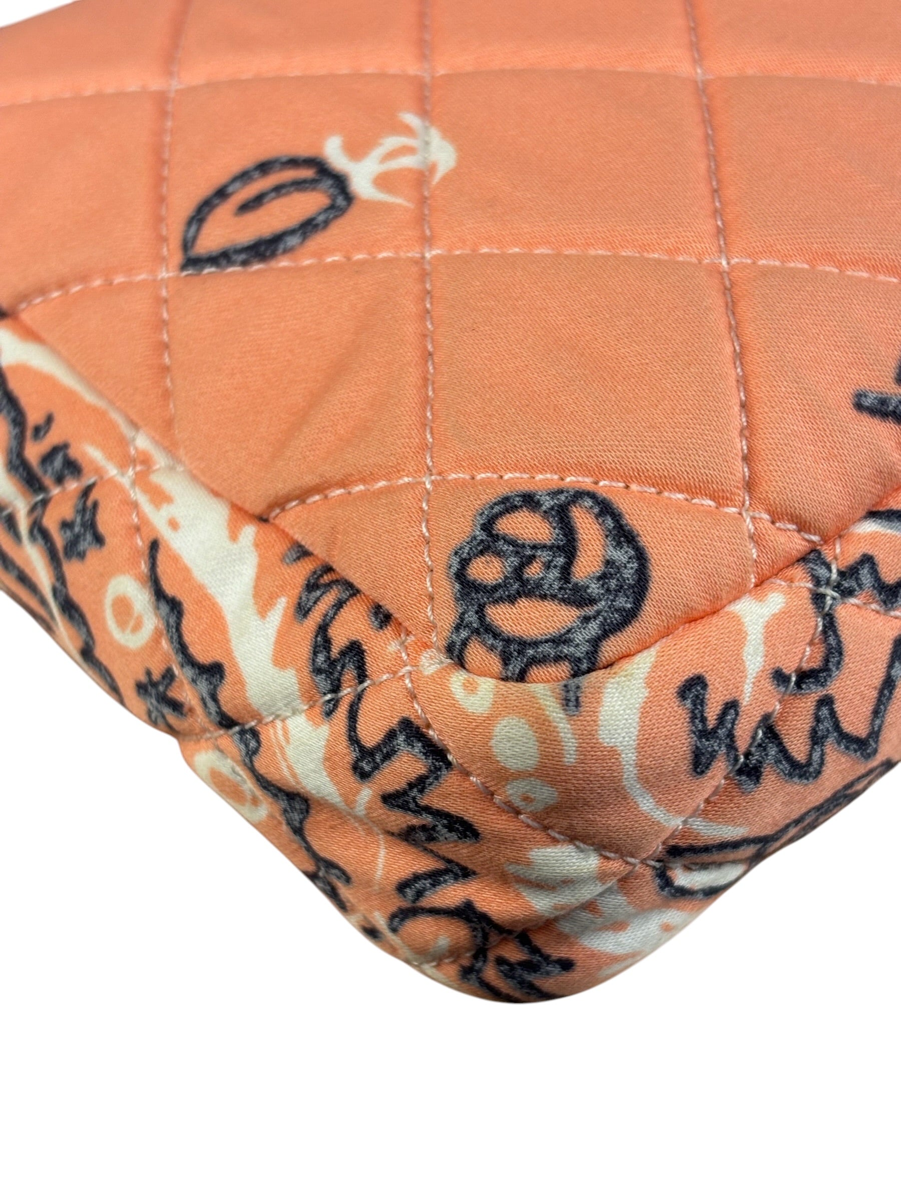 Chanel Pink Paisley Bandana Print Flap Bag