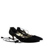 Manolo Blahnik Brown Suede Strappy Heels