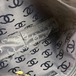Chanel Light Washed Denim CC Canvas Logo Shoulder Bag 2002