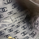 Chanel Light Washed Denim CC Canvas Logo Shoulder Bag 2002