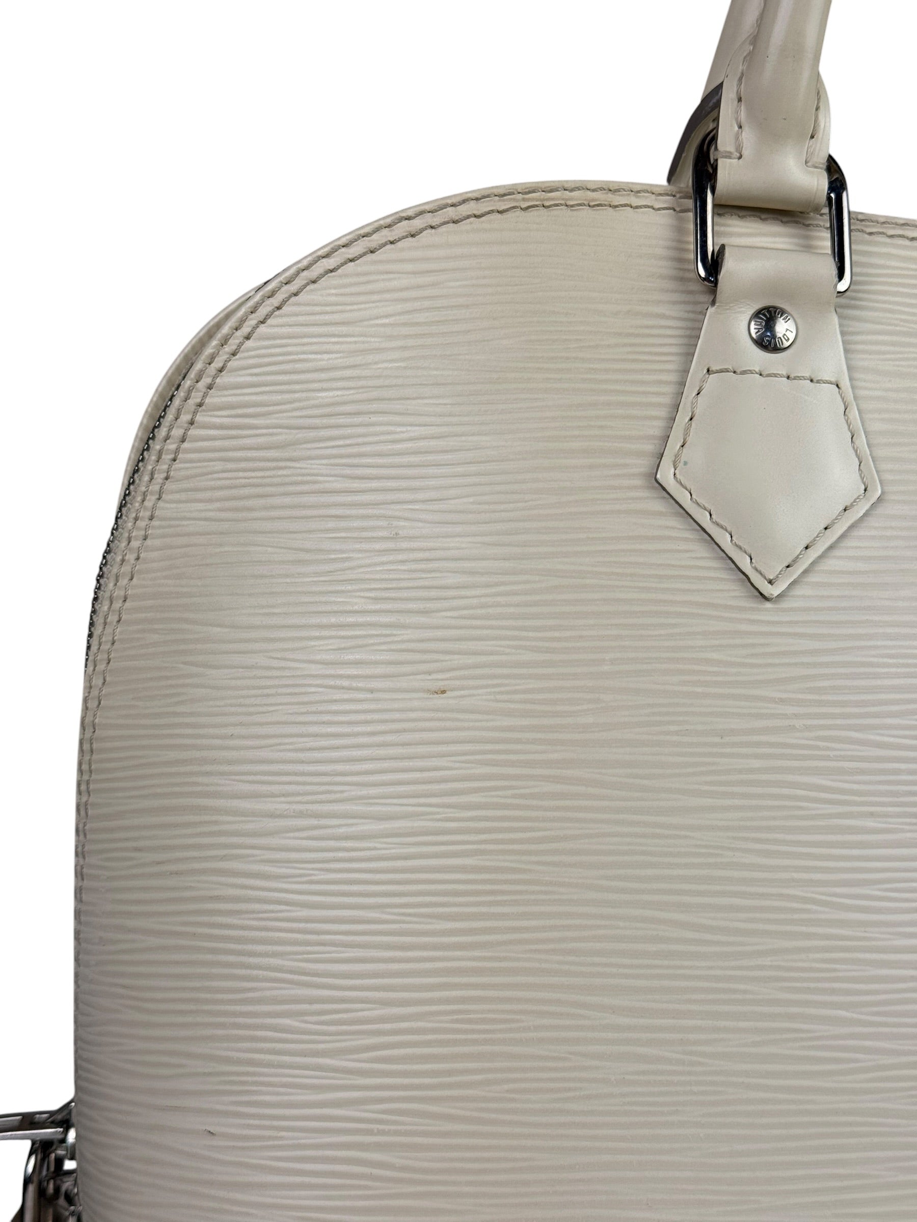Louis Vuitton Ivorie Epi Leather Alma Handbag MM